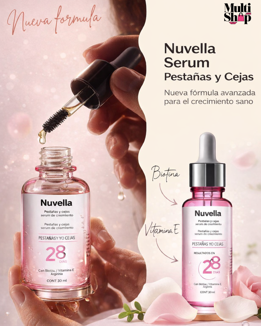 NUVELLA - SERUM DE PESTAÑAS Y CEJAS
